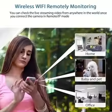 1080P HD Mini Wifi Camera Security Indoor Surveillance Baby Monitor Night Vision Camcorder IP Cam Audio Video Recorder