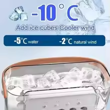 New 3 in 1 Air Conditioner Fan Household Mini Air Cooler LED Night Light Portable Humidifier Fan Air Adjustment Home Office Fan