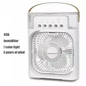 New 3 in 1 Air Conditioner Fan Household Mini Air Cooler LED Night Light Portable Humidifier Fan Air Adjustment Home Office Fan