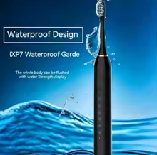 Electric Toothbrush for Adults, IPX7 Waterproof, DuPont Brush Head, USB Rechargeable, High Frequency Cleaning, 6 Cleaning Modes