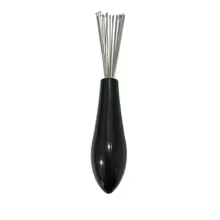 Metal comb for cleaning hairbrush