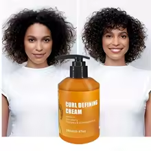 CURL DEFINING CREAM with argan oil for wavy and curly hair, deeply hydrates and conditions to add shine and elasticity