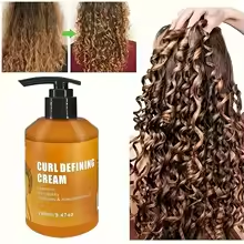 CURL DEFINING CREAM with argan oil for wavy and curly hair, deeply hydrates and conditions to add shine and elasticity