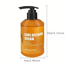 CURL DEFINING CREAM with argan oil for wavy and curly hair, deeply hydrates and conditions to add shine and elasticity