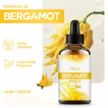 Bergamot Oil, Premium Essential Oil for Hair Care, Home Diffusers, Skin, Spas, Massages and Humidifiers
